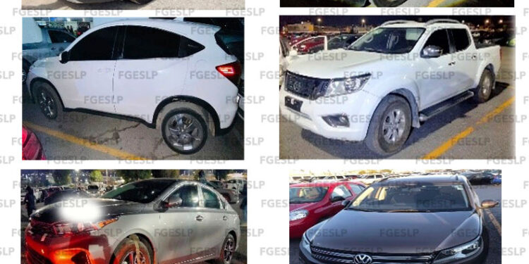 Aseguran seis vehículos en el estacionamiento de la Fenapo