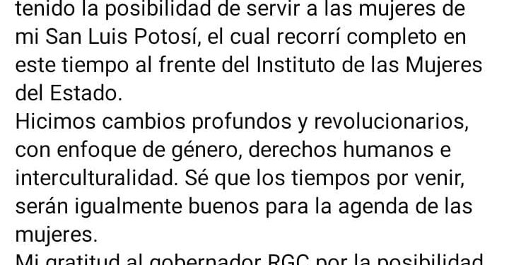 Marcela García deja el cargo en el IMES satisfecha por el trabajo realizado