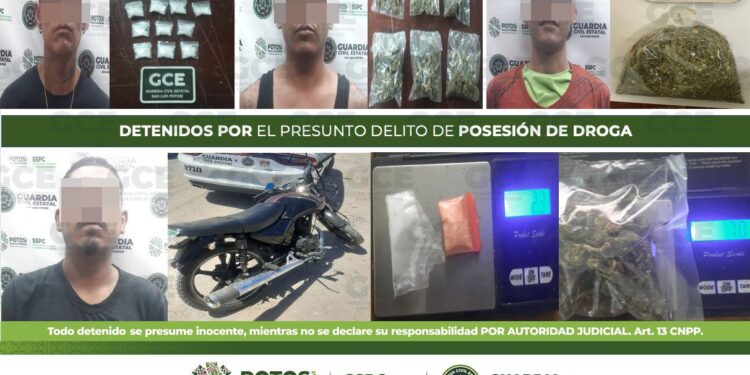 Aseguran 70 dosis de droga; hay 14 detenidos