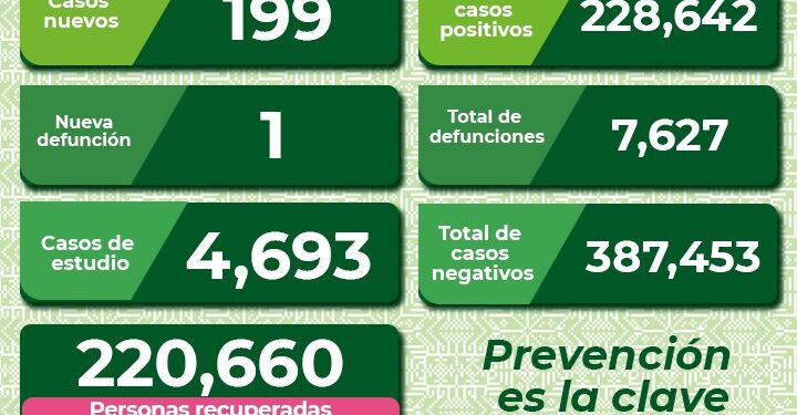 Durante el mes de agosto hubo defunciones diarias por Covid-19