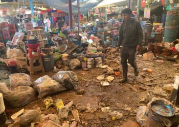 Lágrimas, lodo, desorden y reclamos después de la tormenta en el área de “gritones” de la Fenapo