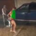 Vídeo: Obligan a presunto ladrón a caminar desnudo por la calle en Puebla