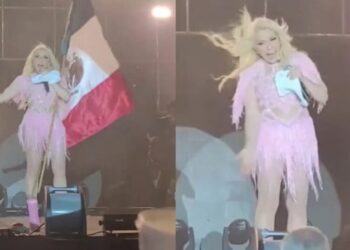 Video: Se le sube cucaracha a Yuri durante concierto en Nuevo Laredo