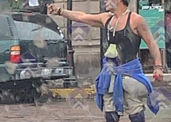 Detienen a hombre armado en el Centro Histórico