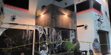 Casa ‘embrujada’ en Nuevo Laredo se vuelve viral por  decoración de Halloween
