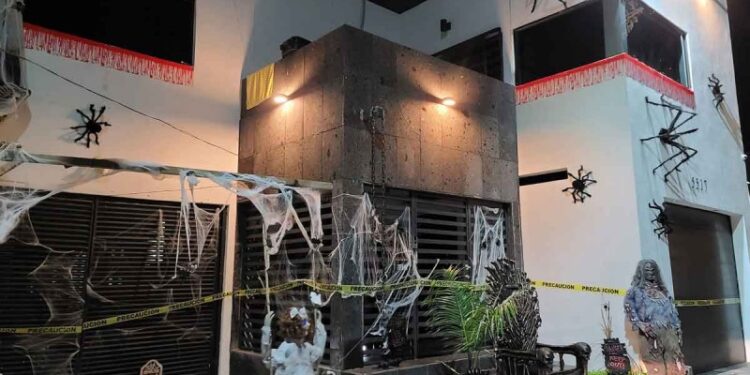 Casa ‘embrujada’ en Nuevo Laredo se vuelve viral por  decoración de Halloween