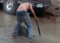 Imágenes sensibles:¡Crueldad animal! Cuelgan y machetean a perritos en Hidalgo