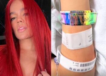 Fan de Karol G dio a luz en pleno concierto y la artista fue a visitarla al hospital