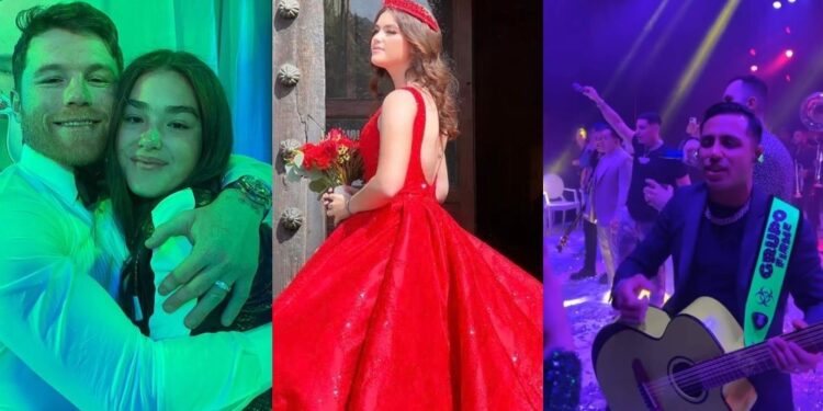 Fotos: El Canelo Álvarez “echó la casa por la ventana” por los XV años de su hija; Grupo Firme y Carín León animaron la fiesta