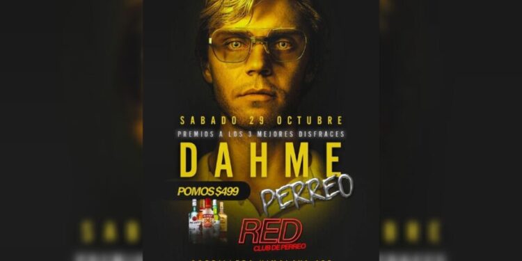 Antro en SLP es criticado por promover evento de disfraces con la imagen de Jeffrey Dahmer