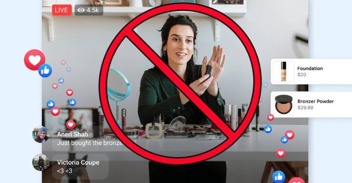 Facebook cancela el live shopping