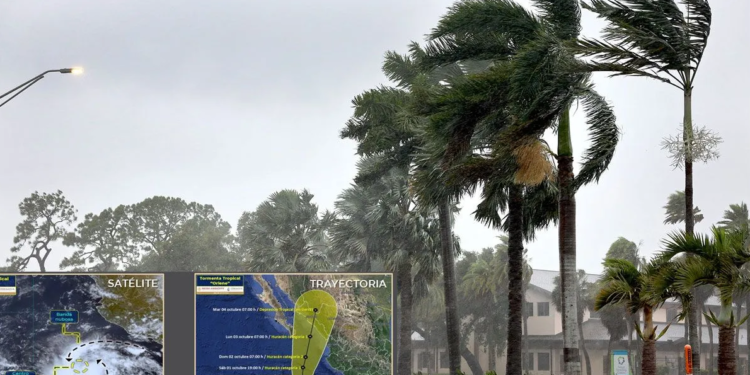 EN VIVO tormenta “Orlene'” provocará lluvias intensas en 9 estados y lluvias muy fuertes en 3