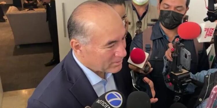Galindo en espera de elementos de la Guardia Nacional destinados a la capital