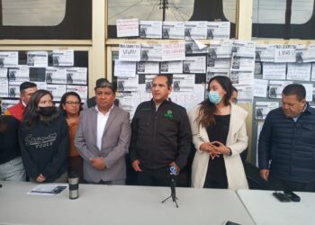 Estudiantes de la Facultad Derecho de la UASLP protestan contra la inseguridad