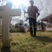 Ayuntamiento realiza mantenimiento y limpieza en el panteón del Saucito para el Día de Muertos