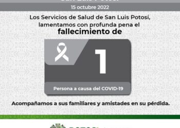Muere una mujer en SLP por Covid-19