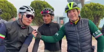 Enrique Galindo entrenó con Nairo Quintana