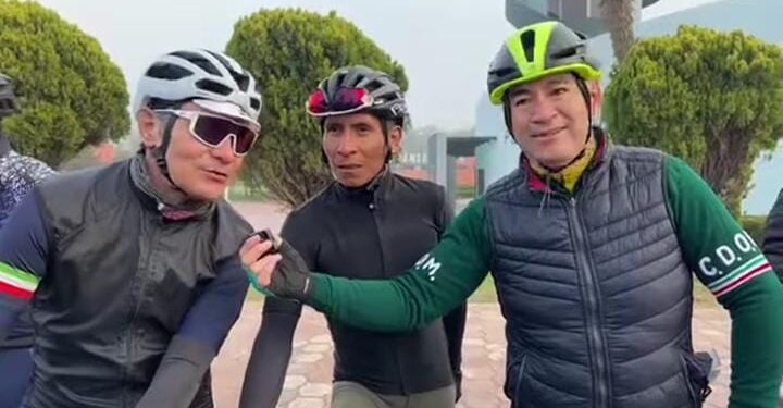 Enrique Galindo entrenó con Nairo Quintana