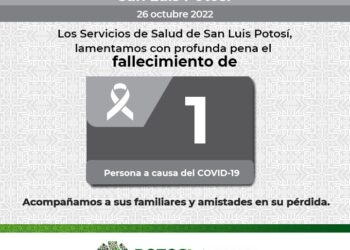 El Covid-19 cobra la vida de una mujer en SLP