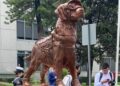 Les quedó “perrona” la estatua de Frida, la perrita rescatista del 19-S