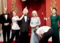 VIDEO| Activistas lanzaron pasteles contra la figura de cera del rey Carlos III