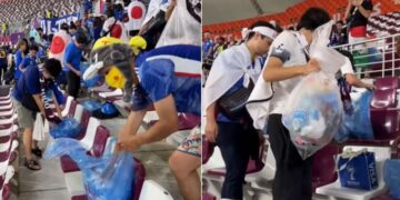 Japoneses limpiaron gradas y vestidor tras triunfo sobre Alemania en Qatar 2022