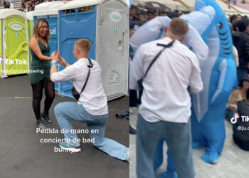 VIDEO:¡¿Qué es esoo?! Joven pide matrimonio en concierto de Bad Bunny y al poco rato lo cachan siendo infiel