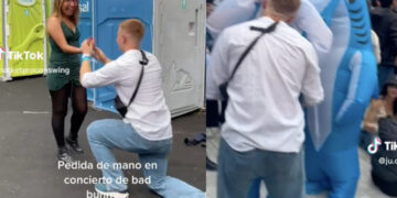 VIDEO:¡¿Qué es esoo?! Joven pide matrimonio en concierto de Bad Bunny y al poco rato lo cachan siendo infiel