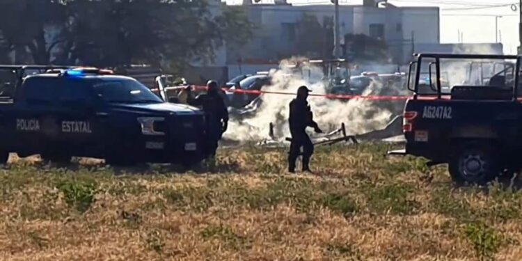 VIDEO| Presunto atentado provocó la caída de helicóptero en Aguascalientes