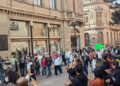 Sección 52 del SNTE protesta por falta de pago de salarios y prestaciones