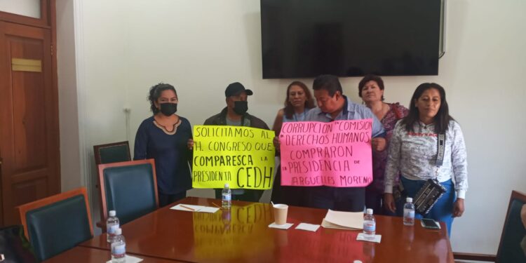 Víctimas exigen destitución de Giovanna Argüelles de la CEDH