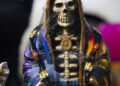 Así le festejan a la Santa Muerte en la Santa Fe