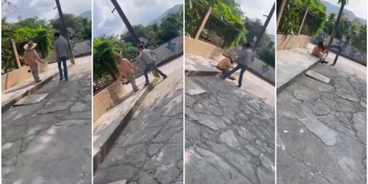 VIDEO| Joven golpeó a adulto mayor y lo presumió en redes sociales como reto