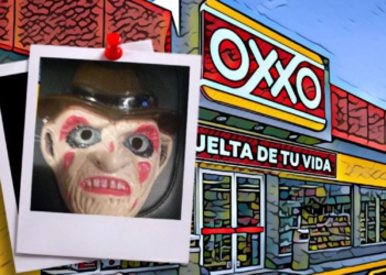 “Freddy Krueger” asalta Oxxo en Guadalajara la noche de Halloween