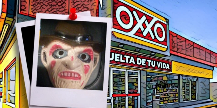 “Freddy Krueger” asalta Oxxo en Guadalajara la noche de Halloween