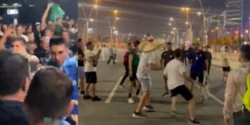 VIDEO| Aficionados protagonizaron pelea previo al México vs Argentina