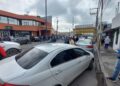 Taxistas protestan por asesinato de su compañero en el Circuito Potosí