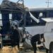 Mortal choque entre un tráiler y un camión de transporte de personal