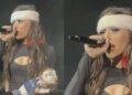 Danna Paola sufre accidente en el escenario