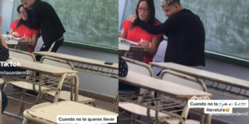 Joven le baila de manera sensual a su maestra para que no lo repruebe y se hace viral