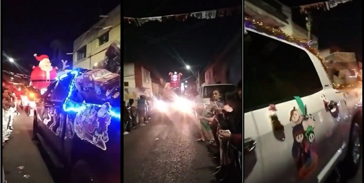 Miembros del CJNG repartieron regalos y juguetes a familias en calles de Jalisco