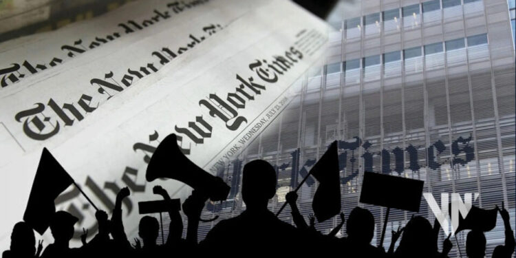 Entraron en huelga de 24 horas más de mil periodistas de “The New York Times”