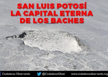 Baches, eterna problemática sin resolver en la capital potosina: Ciudadanos Observando