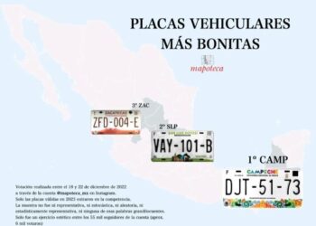 Las placas de vehículos de San Luis Potosí son de las más bonitas en todo el país