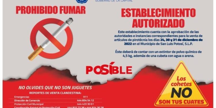 Operativo cohetón supervisará este 30 y 31 diversos puntos de venta de pirotecnia