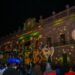 Potosinos despiden el 2022 con fiesta de luces en Palacio de Gobierno