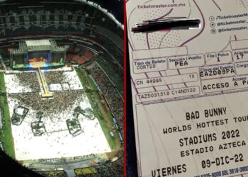Detienen a 14 presuntos vendedores de boletos falsos en concierto de Bad Bunny