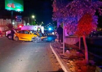 Fuerte choque en Av. Himalaya deja como saldo un muerto y tres heridos