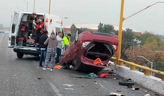 Choque-volcadura, en la Carr. a Rioverde deja un lesionado