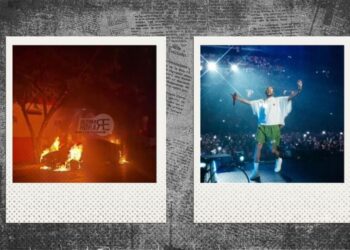 VIDEO: “Furia” por Bad Bunny: queman auto de acusado de vender boletos falsos en NL